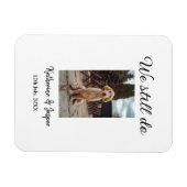 Wir machen noch Ehepaar Foto Name Datum sim Magnet (Horizontal)