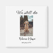 Wir machen noch Ehepaar Foto Name Datum sim Magnet (Vorne)