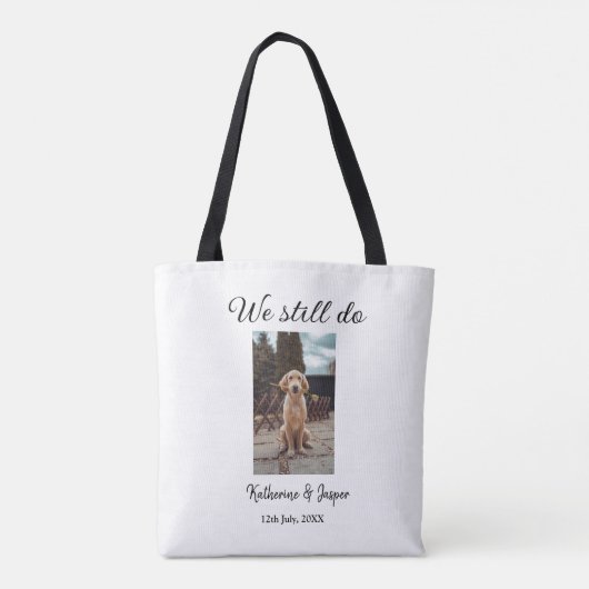 Wir machen noch Ehepaar Foto Name Datum sim Tasche (Rückseite)