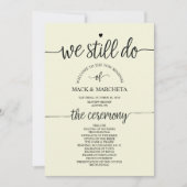 Wir machen noch eine Programmkarte Einladung (Vorderseite)