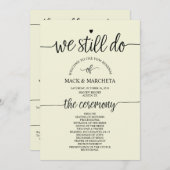 Wir machen noch eine Programmkarte Einladung (Vorne/Hinten)