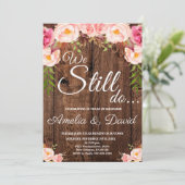 Wir machen noch Einladung, Vow Erneuerung Einladung (Stehend Vorderseite)