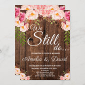 Wir machen noch Einladung, Vow Erneuerung Einladung (Vorne/Hinten)