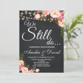 Wir machen noch Einladung, Vow Erneuerung Einladung (Stehend Vorderseite)