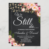 Wir machen noch Einladung, Vow Erneuerung Einladung (Vorne/Hinten)