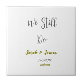 Wir machen noch Hochzeitstag einfaches graues Gold Fliese