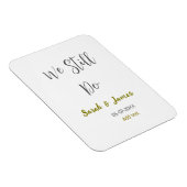 Wir machen noch Hochzeitstag einfaches graues Gold Magnet (Rechte Seite)