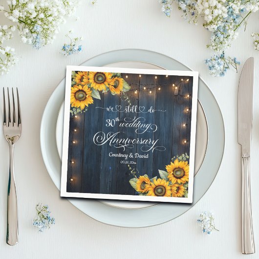 Wir machen noch immer 30 Jahre Weihnachtsfeiertag Serviette