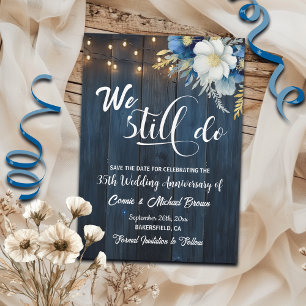 Wir machen noch immer 35. Wedding Anniversary Stri Save The Date