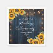 Wir machen noch immer 50. Wedding Anniversary Stri Serviette (Vorderseite)