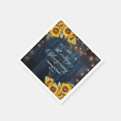 Wir machen noch immer 50. Wedding Anniversary Stri Serviette (Ecke)