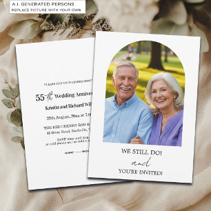 Wir machen noch immer 55. Hochzeitstag Foto Einladung