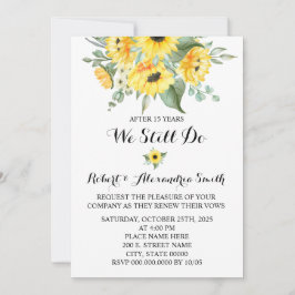 Wir machen noch immer die Sonnenblumen zum Hochzei Einladung