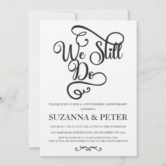 Wir machen noch immer eine Einladung zur Kalligrap (Vorderseite)