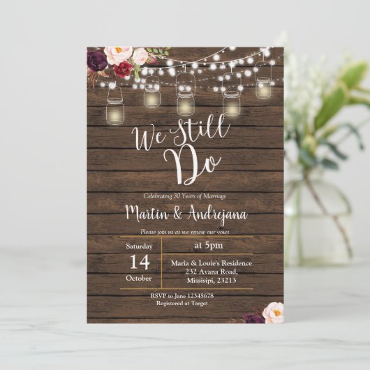 Wir machen noch immer eine Einladungskarte zum Hoc Einladung (Stehend Vorderseite)