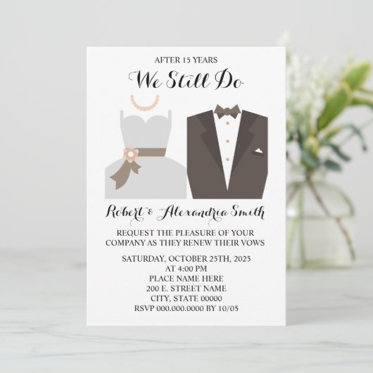 Wir machen noch immer eine erneute Einladung zum H (Stehend Vorderseite)