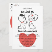 Wir machen noch immer eine Neuauflage zum Hochzeit Einladung (Vorne/Hinten)