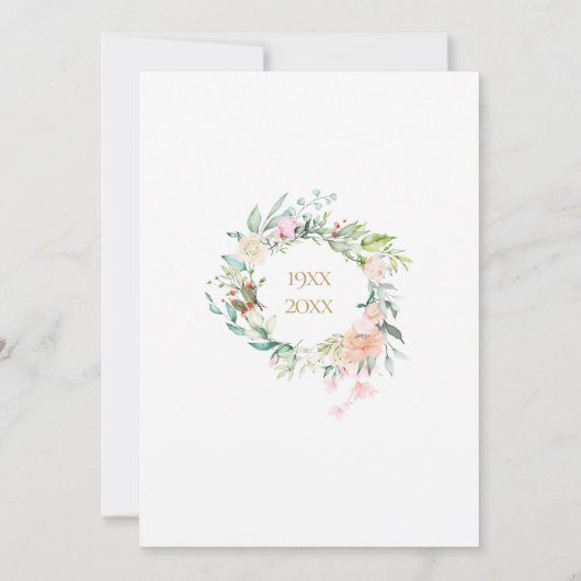 Wir machen noch immer eine neue Blumengarten Einladung (Rückseite)