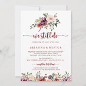 Wir machen noch immer eine Rustikale Sommerfloralw Einladung (Vorderseite)