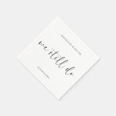 Wir machen noch immer einen Black & White Vow Rene Serviette (Ecke)