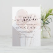 Wir machen noch immer Foto-Vow-Erneuerung Einladung (Stehend Vorderseite)