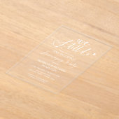 Wir machen noch immer Hochzeitstag Acryleinladungen (Ablage )