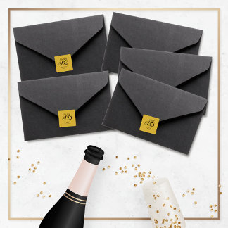 Wir machen noch immer Jubiläumstypografie Gold/Sch Quadratischer Aufkleber