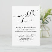 Wir machen noch immer moderne Kalligraphie, einfac Einladung (Stehend Vorderseite)