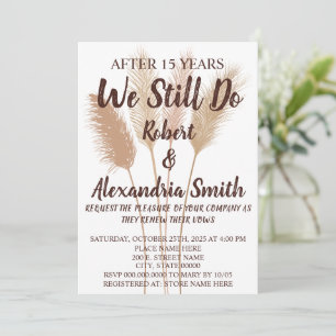 Wir machen noch immer Pampas zum Hochzeitstag Einladung