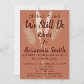 Wir machen noch immer Pampas zum Hochzeitstag Einladung (Vorderseite)