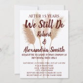 Wir machen noch immer Pampas zum Hochzeitstag Einladung (Vorderseite)