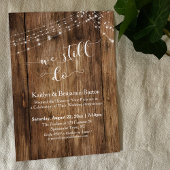 Wir machen noch immer Typografie Rustikales Holz J Einladung