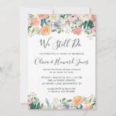 Wir machen noch immer Vow Renewal Elegante Garden  Einladung (Vorderseite)