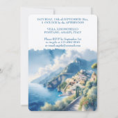 Wir machen noch Vow Renewal Amalfi Positano Wasser Einladung (Rückseite)