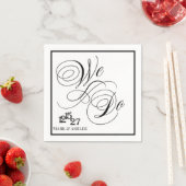 Wir machen personalisierte Hochzeitsservietten Serviette (Beispiel)