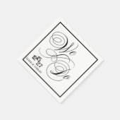 Wir machen personalisierte Hochzeitsservietten Serviette (Ecke)