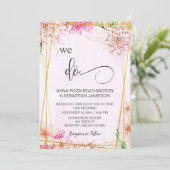 *~* WIR MACHEN Pink Pastel UAWG AR15 QR Einladung (Stehend Vorderseite)