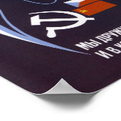 Wir machen Raum für immer Friedlich - sowjetisch Poster (Ecke)