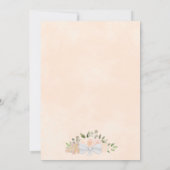 Wir machen Rustikale Cornflakes Rose Boho Floral W Einladung (Rückseite)