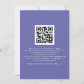 Wir machen Script Blue QR Hochzeit Einladung (Rückseite)