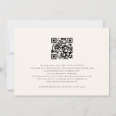 Wir machen Script Foto QR Code Gay Cream Wedding Einladung (Rückseite)