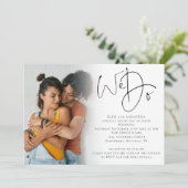 Wir machen Script Foto QR Code Lesbische Hochzeit Einladung (Stehend Vorderseite)