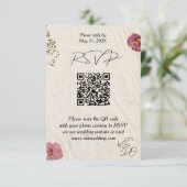 WIR MACHEN Shabby Chic Hochzeiten von Blume RSVP Karte (Stehend Vorderseite)
