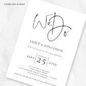 Wir machen Skript Foto Overlay QR Schwarz-weiß Hoc Einladung