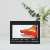 Wir machen uns keine Sorgen, das Richtige zu tun Postkarte (Stehend Vorderseite)