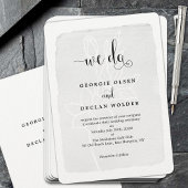 Wir machen Vintage kalligraphische Hochzeiten Einladung