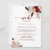 Wir machen wieder Gold rustikale Blütenwoche Erneu Einladung (Vorderseite)