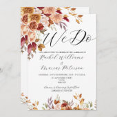 Wir machen Winterferien Blume Elegante Hochzeit Ei Einladung (Vorne/Hinten)