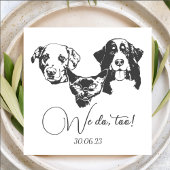 Wir machen zu Haustieren, die eine maßgeschneidert Serviette