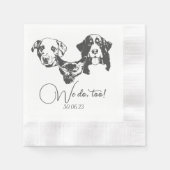 Wir machen zu Haustieren, die eine maßgeschneidert Serviette (Vorderseite)